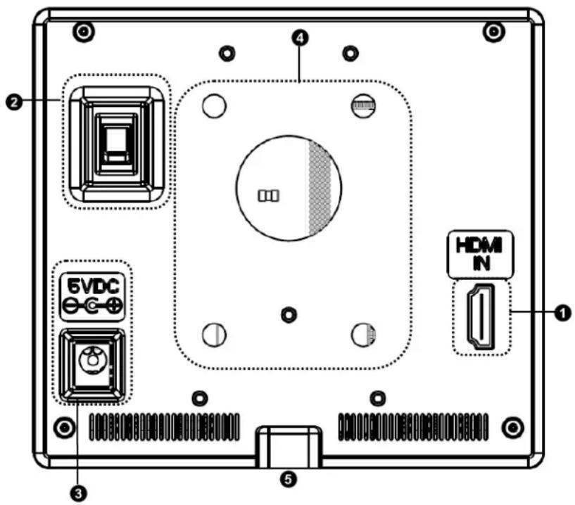 Marshall Electronics V-LCD51 - Image Adjustment Buttons - 1