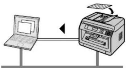 graph LR A["Laptop"] -->|Data Transfer| B["Printer"] B -->|Output| C["Computer"]