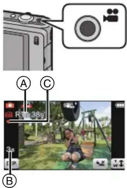 PANASONIC Lumix DMC-3D1GK - 通过按动态影像按钮开始录制。 - 1