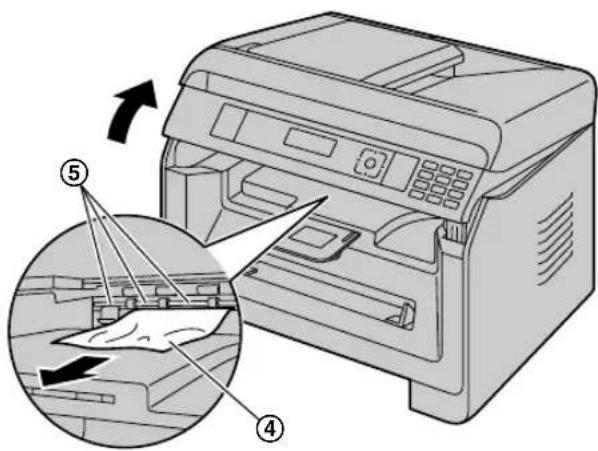 PANASONIC KX-MB1935CN - 当记录纸在本机中卡住时 - 6