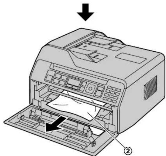 Diagram of a printer with internal structure and labeled parts, showing no text or symbols beyond the numbered annotation.
