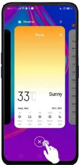 Realme C2s - Close apps - 2