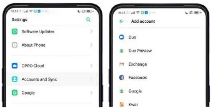Realme C2s - Set Up Other Mail and Calendar Accounts - 1
