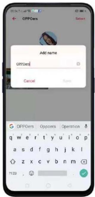 Realme C2s - Name or rename a People album - 2