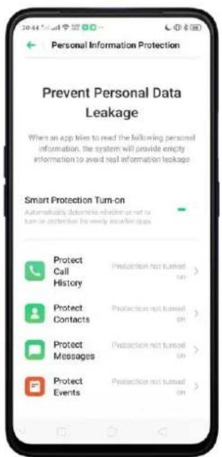 Realme C2s - Protect Personal Information - 6