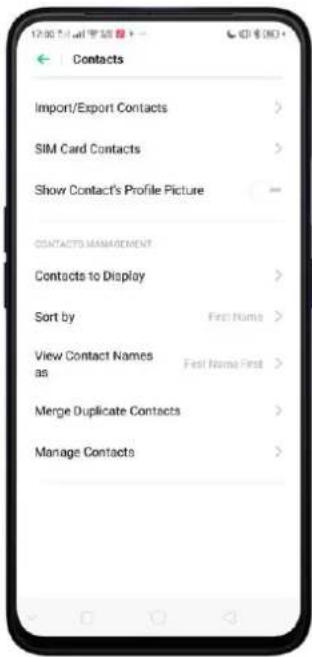 Realme C2s - Import and Export Contacts - 1