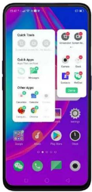 Realme C2s - Managing Smart Sidebar - 4