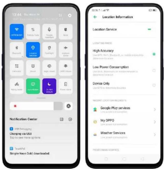 Realme C2s - Location Service - 1
