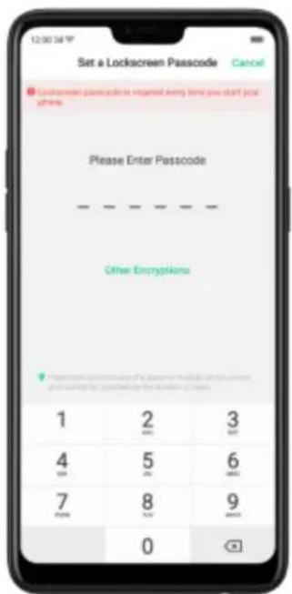Realme C2s - Lock Screen password - 1