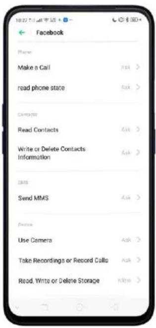 Realme C2s - Privacy Permissions - 6