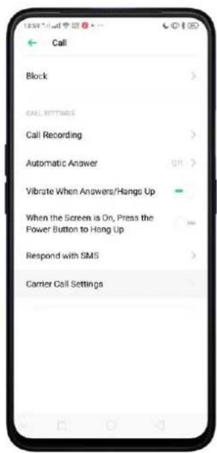 Realme C2s - Carrier's Call Settings - 2