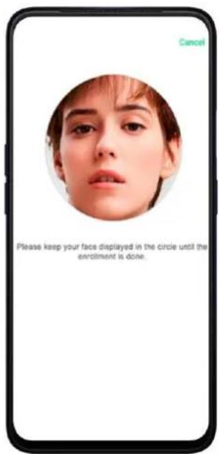 Realme C2s - Enroll a face - 4