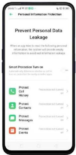 Realme C2s - Protect Personal Information - 2