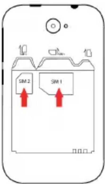 YEZZ Andy 3.5E - Install the SIM card and battery - 2