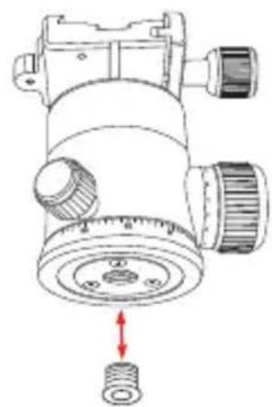 Oben BE-108 - Mount Ballhead To Tripod - 1