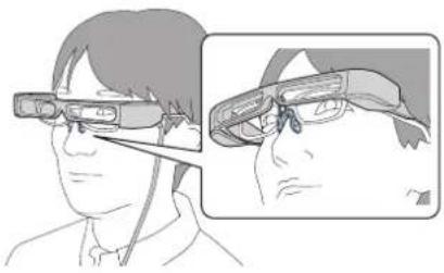 EPSON Moverio BT-30C - When Wearing over Glasses - 4