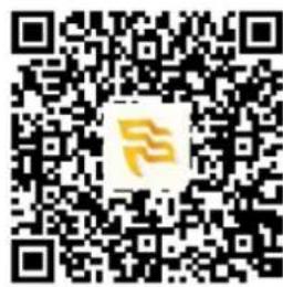 QR code with a central logo, likely linking to a digital service or website.