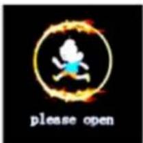please open