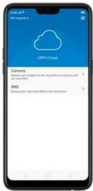 OPPO N1 Mini - Restore Contacts and SMS on OPPO smartphone from OPPO Cloud - 1