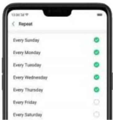 OPPO N1 Mini - Preset device on/off time - 3