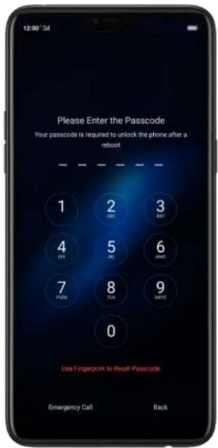 OPPO N1 Mini - Set the passcode - 8