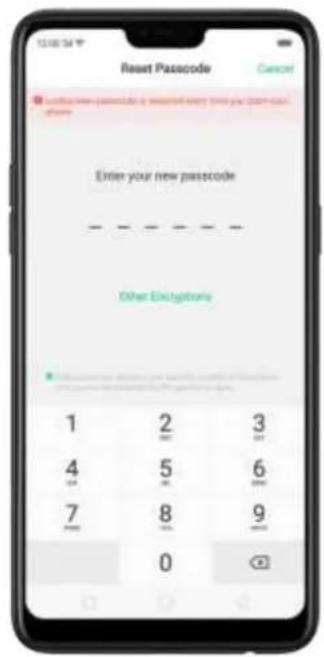 OPPO N1 Mini - Reset passcode with fingerprint when the phone is unlocked. - 3