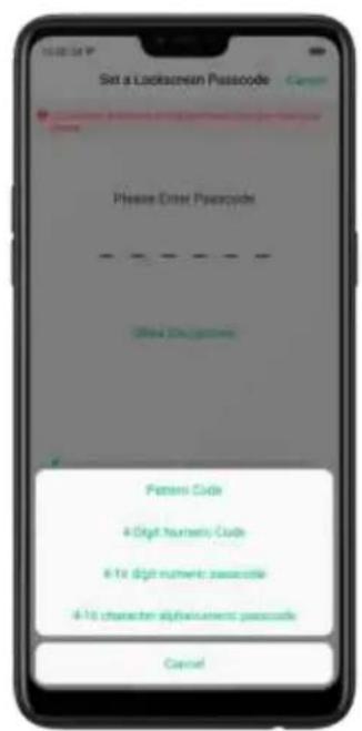 OPPO N1 Mini - Lock screen password - 2