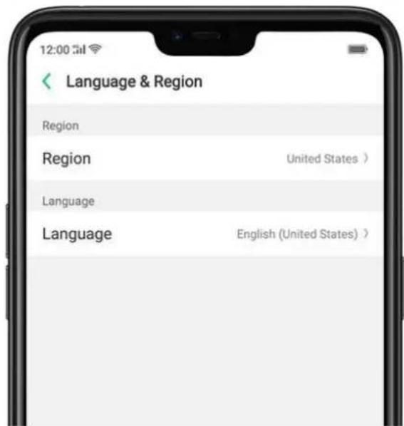 OPPO N1 Mini - Language and Region - 2