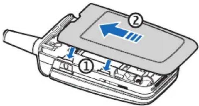 NOKIA 6155i - Replace the back cover - 1