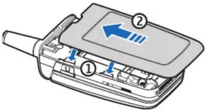NOKIA 6155i - Colocar la cubierta posterior - 1