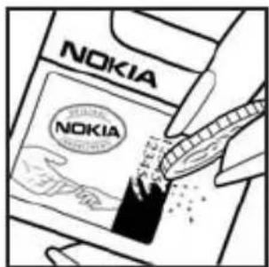 NOKIA 6155i - Autenticación del holograma - 3