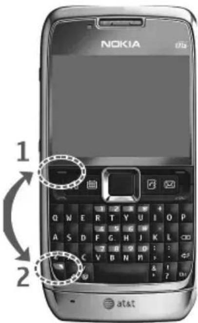 NOKIA E71x - ■Ubicaciones de la antena - 2
