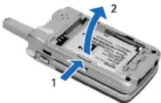 NOKIA 6256i - Install the MMC card - 2