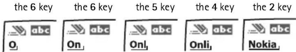 NOKIA 6256i - Text entry - 1