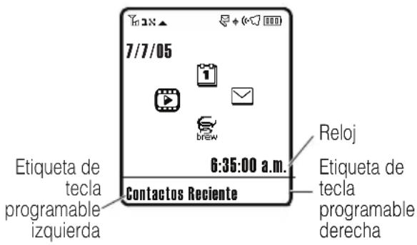 MOTOROLA V323i - pantalla principal - 1