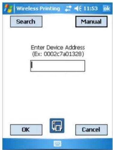 Intermec 741 - To manually enter the device address of the printer - 2