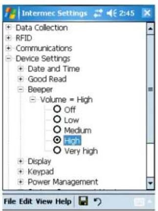 Intermec 751 - To enable the beeper - 1