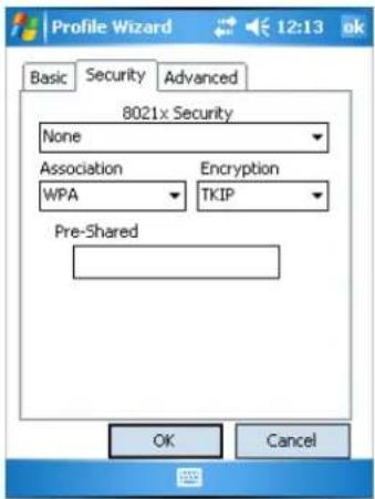 Intermec 751 - Configuring WPA-PSK Security With Profile Wizard - 1