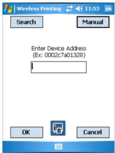Intermec 751 - To manually enter the device address of the printer - 2