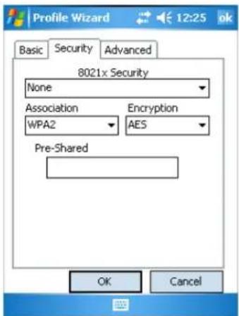 Intermec 751 - Configuring WPA2-PSK Security With Profile Wizard - 1