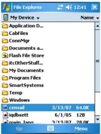 Intermec 751 - To open File Explorer - 1