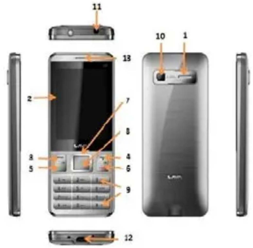 LAVA Spark 266 - Keys and Parts - 1