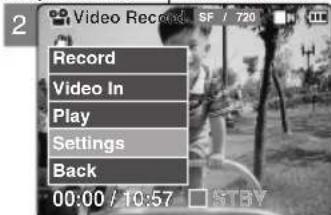 2 Record Video In Play Settings Back 00:00 / 10:57