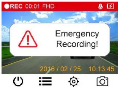 TRANSCEND DrivePro 130 - 5-2 Emergency Recording - 2