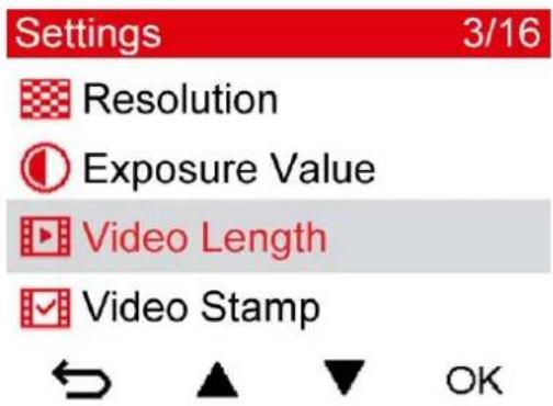 TRANSCEND DrivePro 130 - Settings - 1