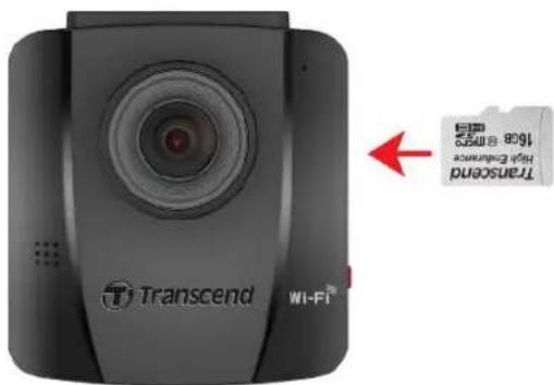 TRANSCEND DrivePro 130 - 4-2 Inserting a microSD Memory Card - 2