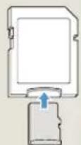 SAMSUNG HMX-QF33 - Using the memory card adaptor - 1