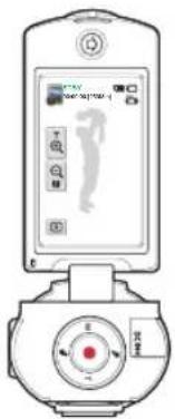 Medical device interface with measurement and control panel showing a human silhouette and red indicator lights
