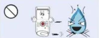 Illustration showing a cartoon phone with a stop sign and a water droplet with a warning symbol, likely indicating a public health or safety hazard.