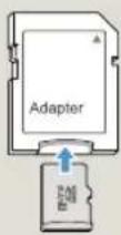 SAMSUNG HMX-W200TN - Using the memory card adaptor - 1